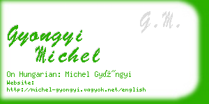 gyongyi michel business card